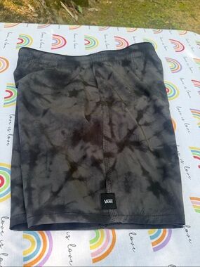 Vans Black Gray Tie-Dye Skate Shorts